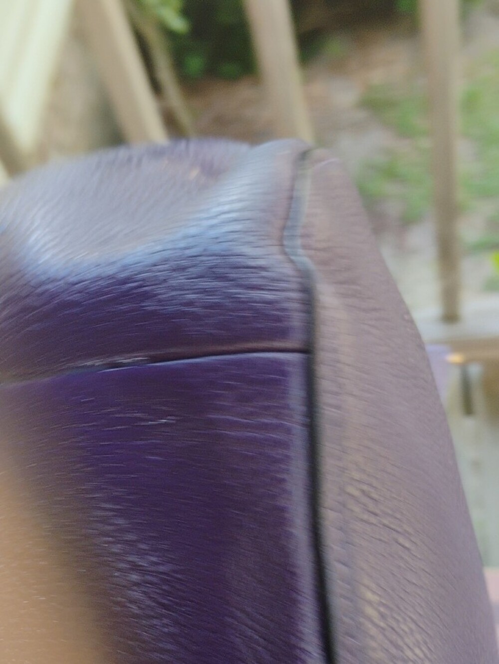 Coach Pebbled Leather Hobo Bag - Deep Purple with Gold Hardware - Picture 6 of 10